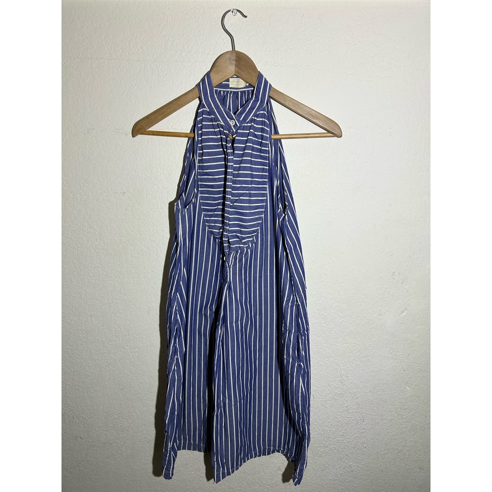 Nili Lotan Blue & White Striped Mini‎ Dress Size Small